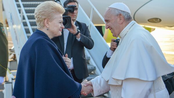 Popiežius Pranciškas ir Dalia Grybauskaitė - Sputnik Lietuva
