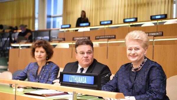 Даля Грибаускайте и Линас Линкявичюс на 73-й сессии Генеральной Ассамблеи ООН - Sputnik Lietuva