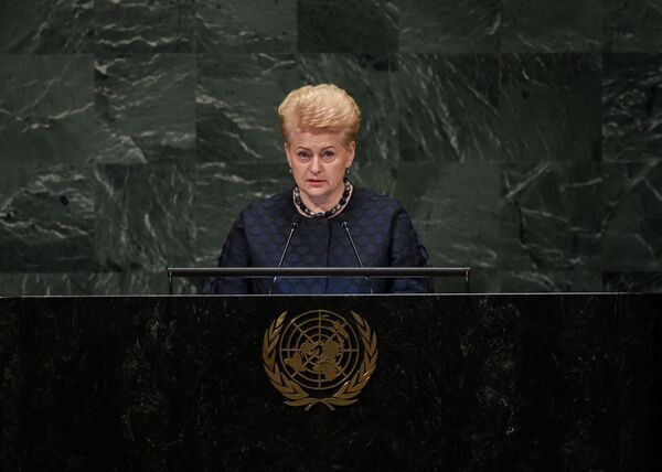 В пустом зале ООН: Литва решает глобальные проблемы - Sputnik Литва