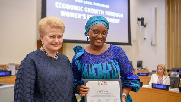Президент Даля Грибаускайте возглавила мероприятие высокого уровня женщин — мировых лидеров в рамках Генеральной ассамблеи ООН - Sputnik Lietuva