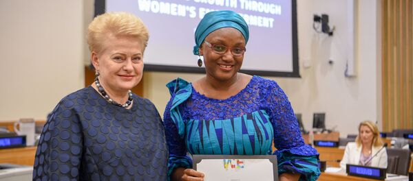 Президент Даля Грибаускайте возглавила мероприятие высокого уровня женщин — мировых лидеров в рамках Генеральной ассамблеи ООН Президент Даля Грибаускайте возглавила мероприятие высокого уровня женщин — мировых лидеров в рамках Генеральной ассамблеи ООН - Sputnik Lietuva