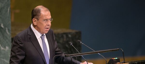 Выступление министра иностранных дел РФ Сергея Лаврова на Генеральной ассамблее ООН  - Sputnik Литва