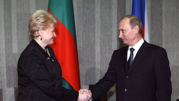Dalia Grybauskaitė ir Vladimiras Putinas - Sputnik Lietuva