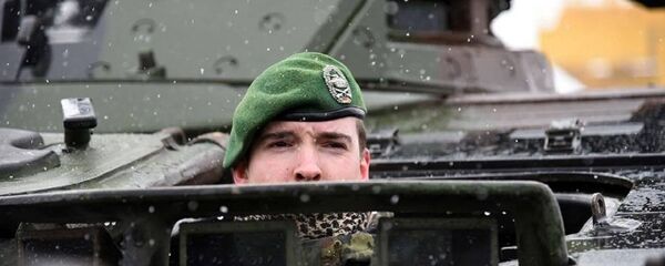 Военные Германии прибыли с военной техникой в Литву Военные Германии прибыли с военной техникой в Литву - Sputnik Lietuva