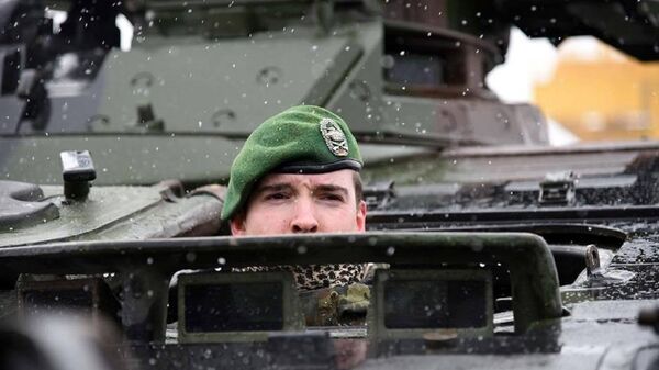 Военные Германии прибыли с военной техникой в Литву, архивное фото - Sputnik Литва