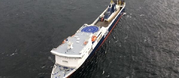 Паром Regina Seaways, горевший в Балтийском море - Sputnik Литва