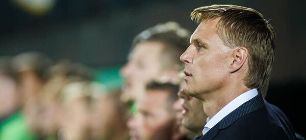 Главный тренер Литвы Эдгарас Янкаускас на матче Лиги наций, архивное фото - Sputnik Литва