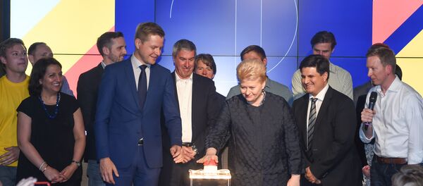 Церемония открытия центра для стартапов Rise Vilnius - Sputnik Литва