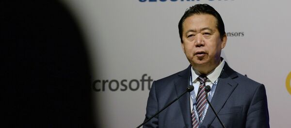 Руководитель Интерпола Мэн Хунвэй Руководитель Интерпола Мэн Хунвэй - Sputnik Литва