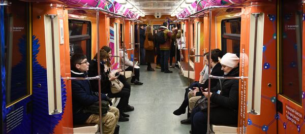 Запуск поезда метро Наука будущего Запуск поезда метро Наука будущего - Sputnik Литва