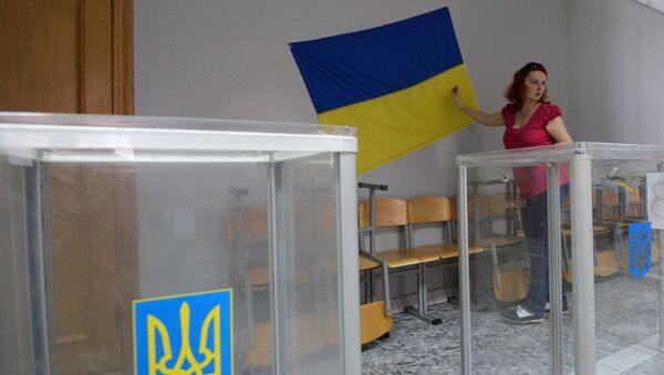 Подготовка избирательных участков к выборам президента Украины - Sputnik Lietuva