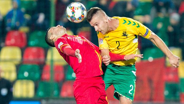 Матч сборной Литвы против сборной Румынии в рамках Лиги наций, архивное фото - Sputnik Литва