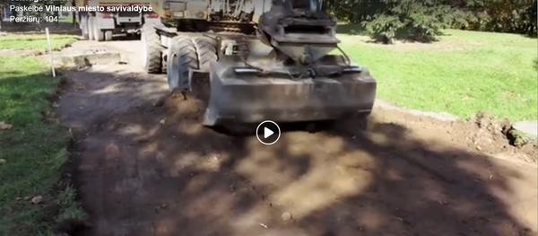 Ремонтные работы на набережной Нярис - Sputnik Lietuva