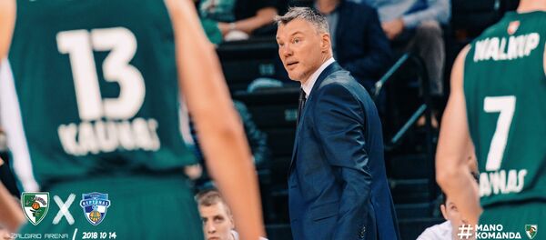 Матч Литовской баскетбольной лиги (ЛБЛ) каунасский Жальгирис и клайпедский Нептунас - Sputnik Литва