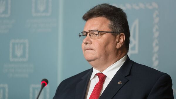 Министр иностранных дел Литвы Линас Линкявичюс, архивное фото - Sputnik Литва