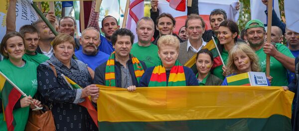 Даля Грибаускайте поддержала протест литовских фермеров в Брюсселе - Sputnik Литва