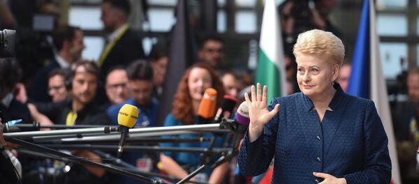 Президент Литвы Даля Грибаускайте Президент Литвы Даля Грибаускайте - Sputnik Lietuva