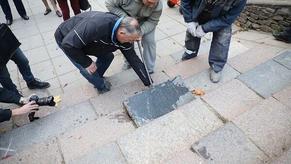 Демонтаж камней еврейских надгробий в Шяуляе - Sputnik Литва