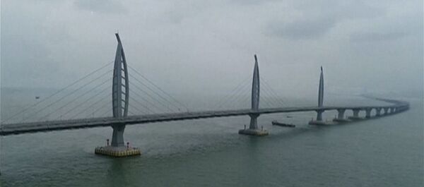 В Китае открыли самый длинный морской мост в мире - Sputnik Lietuva