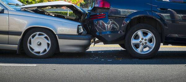 Авто авария с участием двух автомобилей, архивное фото - Sputnik Литва