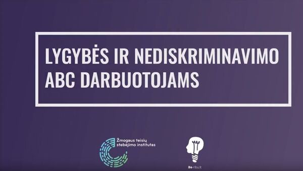 Lietuvoje startuoja nemokami e-mokymai Lygybės ir nediskriminavimo ABC - Sputnik Lietuva