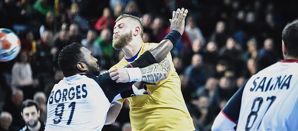 Гандбол, играют сборные Литвы и Португалии - Sputnik Литва