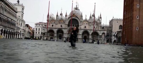 Istorinį Venecijos centrą užtvindė beveik du trečdalius - Sputnik Lietuva