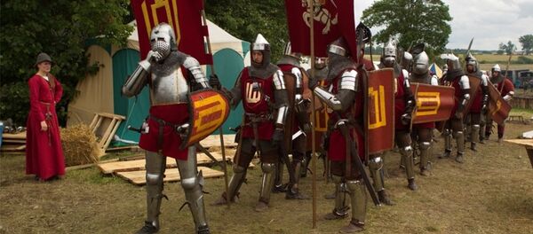 Литовские военнослужащие приняли участие в инсценировке Грюнвальдской битвы в Польше Литовские военнослужащие приняли участие в инсценировке Грюнвальдской битвы в Польше - Sputnik Литва