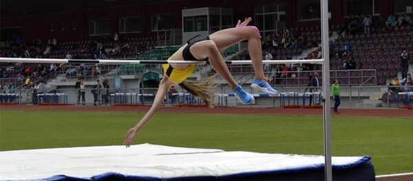 Легкоатлетка Урте Байкштите - серебряный призер по прыжкам в высоту на чемпионате Европы по легкой атлетике среди юниоров - Sputnik Литва
