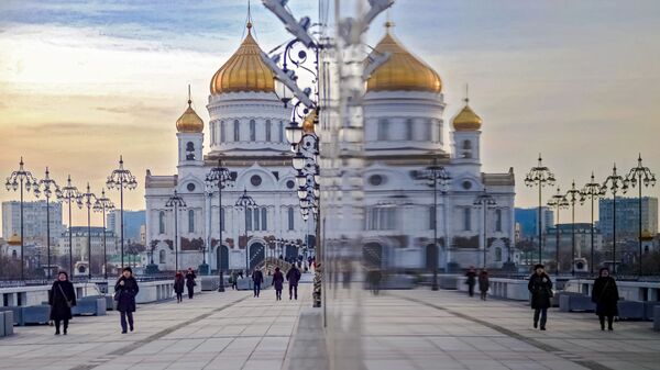 Кафедральный Соборный храм Христа Спасителя (собор Рождества Христова) в Москве - Sputnik Литва