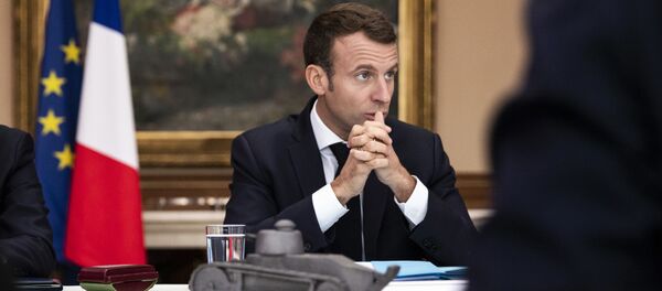 Президент Франции Эммануэль Макрон - Sputnik Литва