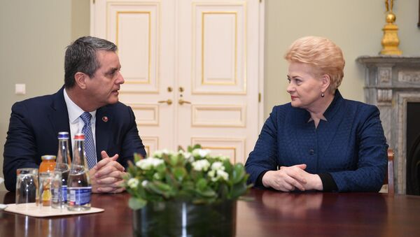 Dalia Grybauskaitė  su PPO generaliniu direktoriumi Robertu Azevedo - Sputnik Lietuva