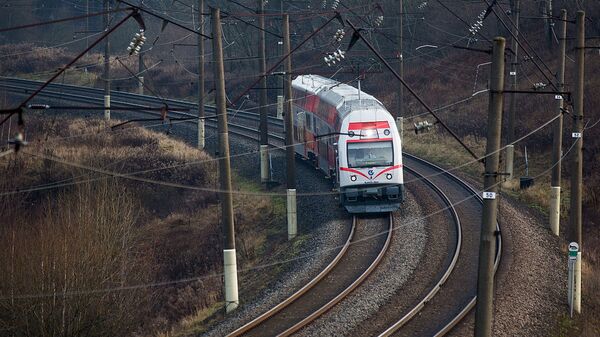 Поезд Литовских железных дорог, архивное фото - Sputnik Литва