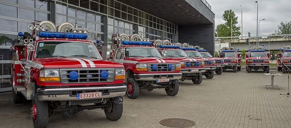 Литовские пожарные машины - Sputnik Литва