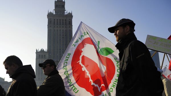 Акция протеста фермеров и садоводов Польши прошла в Варшаве, архивное фото - Sputnik Литва
