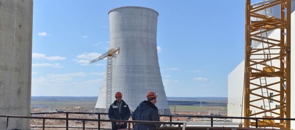 Строительство Белорусской АЭС Строительство Белорусской АЭС - Sputnik Lietuva