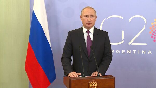 Путин рассказал о беседе с Трампом на G20 - Sputnik Литва