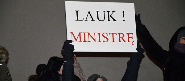 Митинг работников образования и просвещения Митинг работников образования и просвещения - Sputnik Lietuva