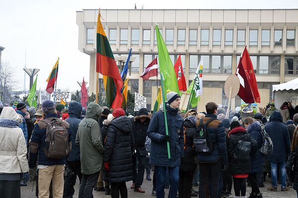 Митинг против вырубки лесов - Sputnik Литва