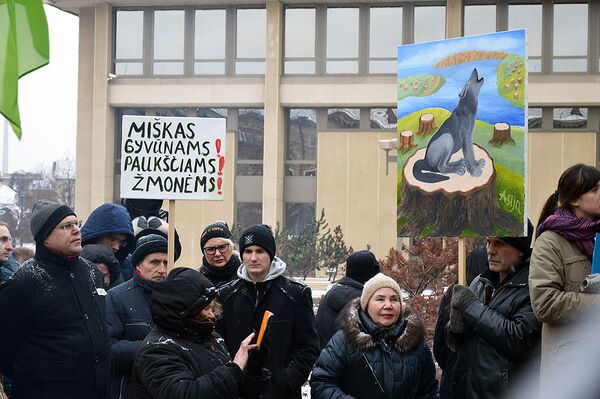 Митинг против вырубки лесов - Sputnik Литва