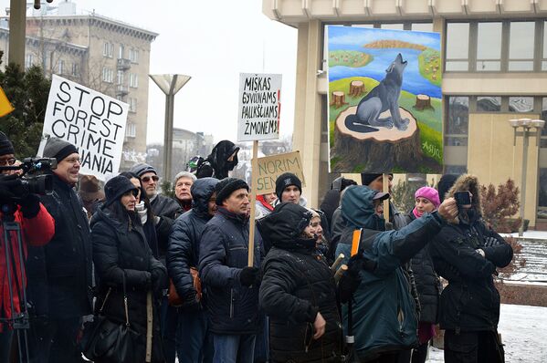 Митинг против истребления и вырубки лесов - Sputnik Lietuva