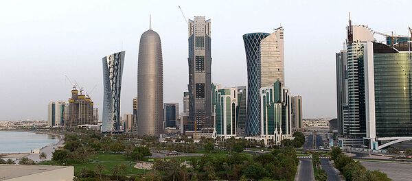 Район Вест-Бэй города Доха, Катар, архивное фото - Sputnik Литва