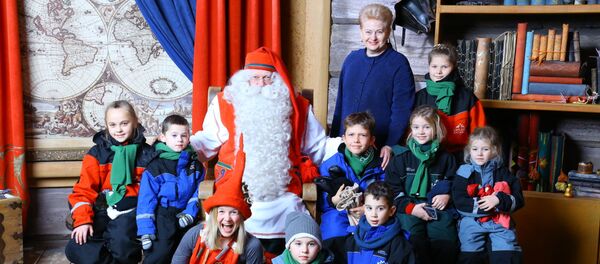 Даля Грибаускайте в Лапландии - Sputnik Литва