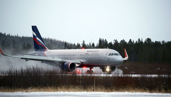 Rusijos oro linijų bendrovės Aeroflot lėktuvas - Sputnik Lietuva