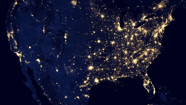 США ночью с высоты спутника - Sputnik Литва