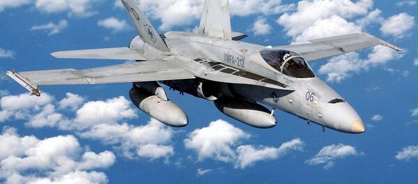 F/A-18 Hornet, американский истребитель, архивное фото - Sputnik Литва