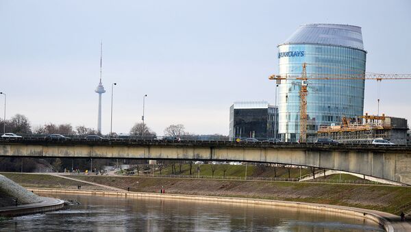 Зимний Вильнюс, вид на реку - Sputnik Литва