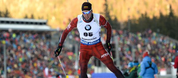 Литовский биатлонист Кароль Домбровский - Sputnik Литва