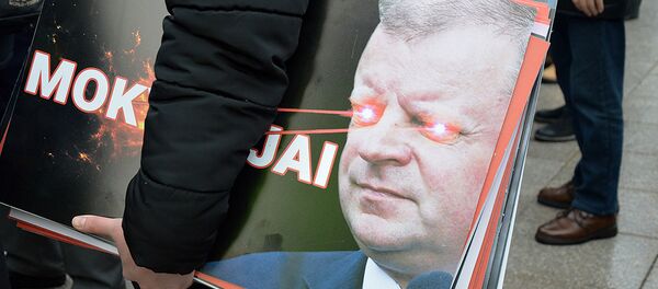 Mokytojų palaikymo mitingas Paskutinis skambutis Vilniuje Mokytojų palaikymo mitingas Paskutinis skambutis Vilniuje - Sputnik Lietuva