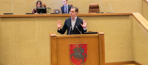 Лидер СО-ХДЛ Габриэлюс Ландсбергис, архивное фото - Sputnik Литва